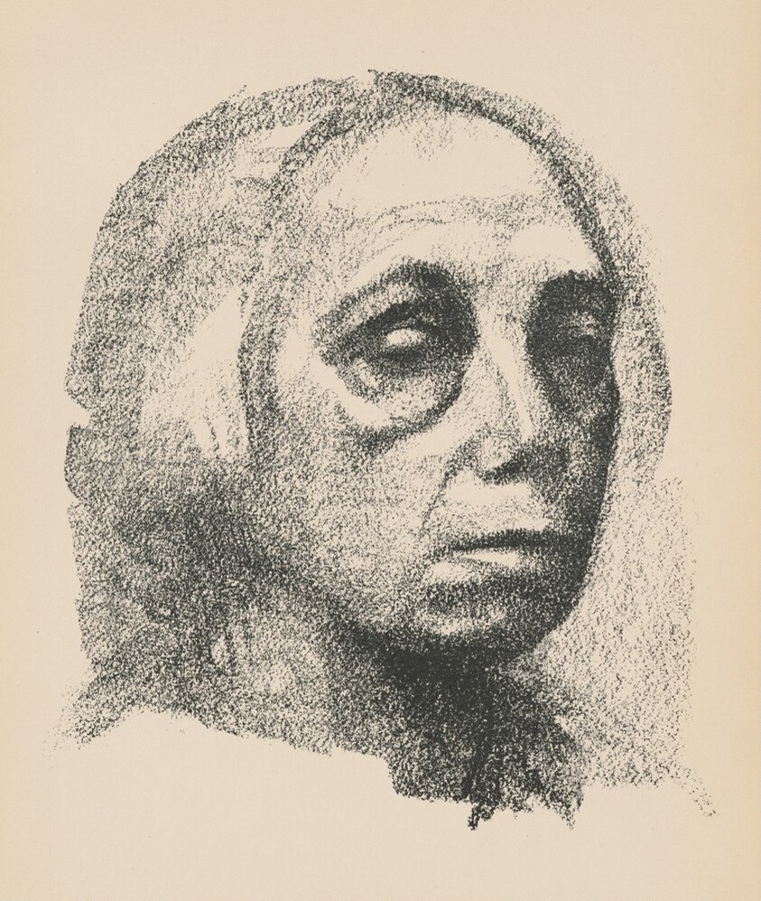 Selbstbildnis (Self-Portrait) from Deutsche Graphiker der Gegenwart (German Printmakers of Our Time)