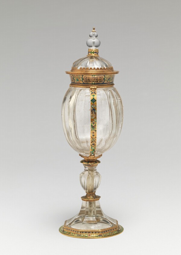 Covered Cup with Shield of Arms of the Countess of Gleichen