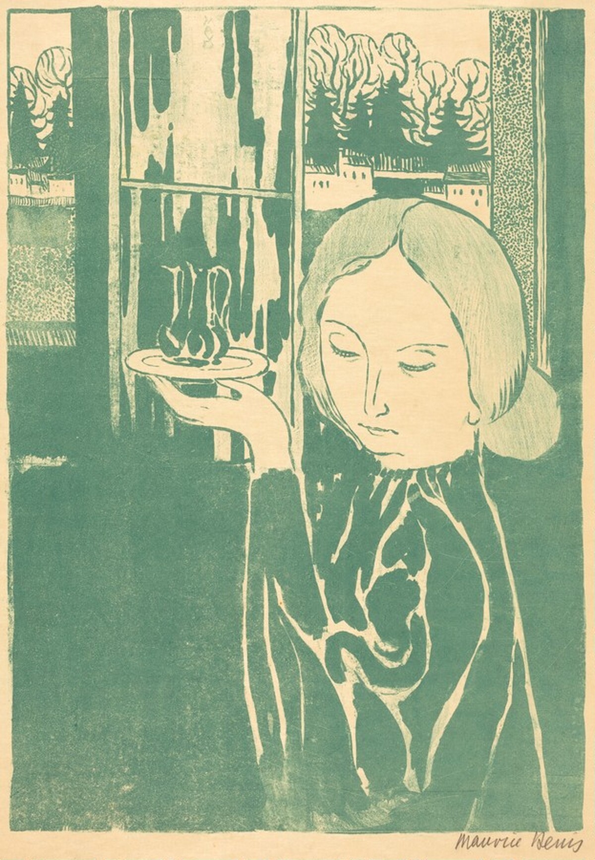 Young Woman with Ewers (Marthe presentant  les burettes ou La jeune fille a l'aiguier