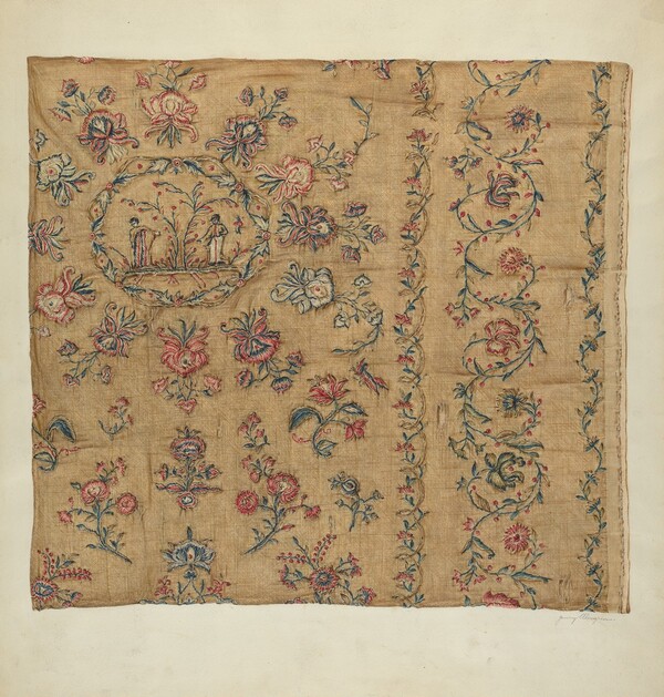 Embroidered Cotton Blanket