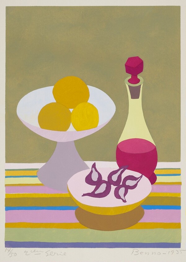 Still Life with Decanter, Lemons and Figs