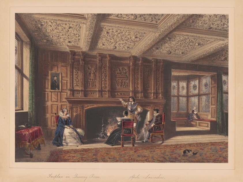 Fireplace in the Drawing Room, Speke, Lancashire