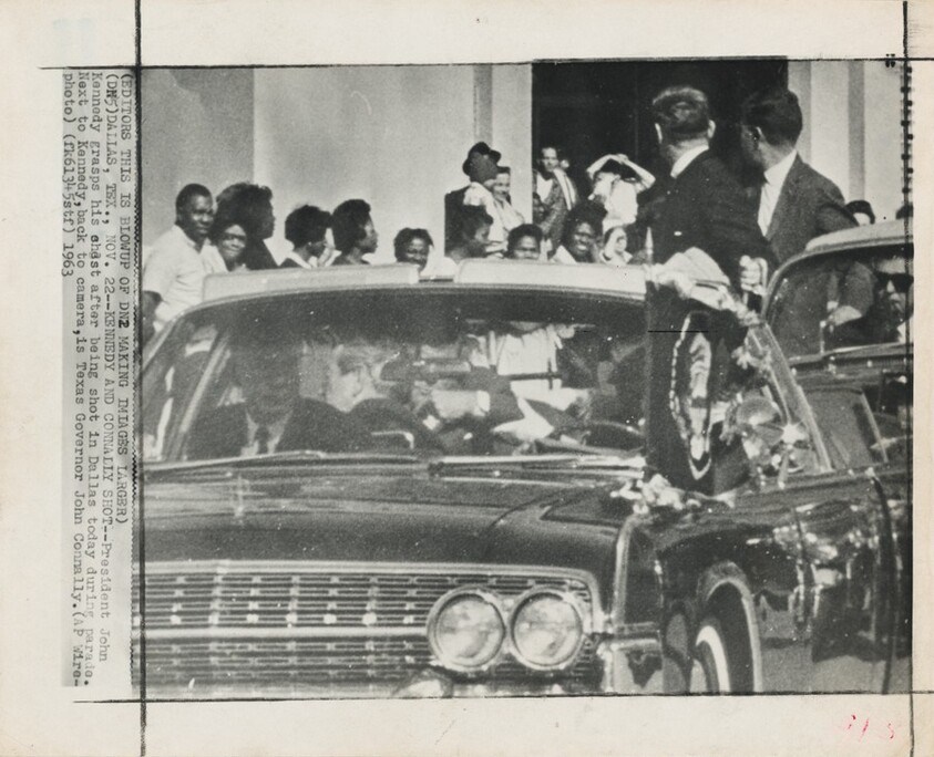 Title from caption on object: “Kennedy and Connally Shot”