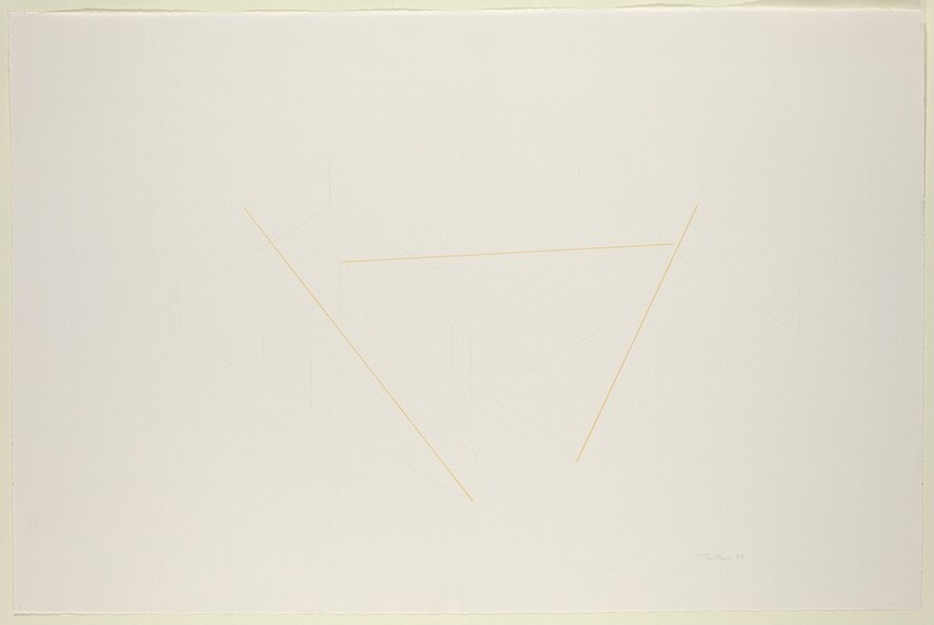 Untitled (study for 3-part diagonal construction for the Kestner Gesellschaft, Hanover, not executed)