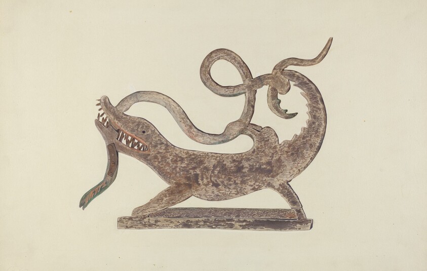Dragon and Serpent Weather Vane