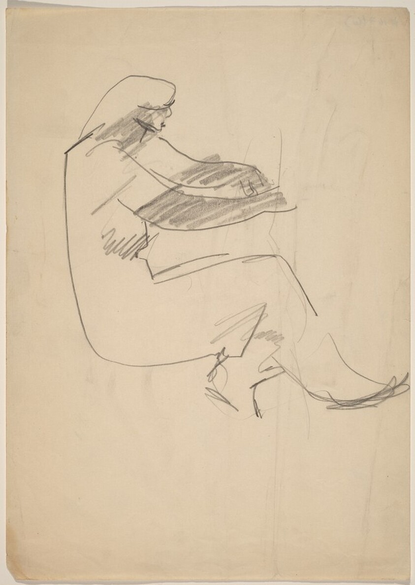 Seated Figure Facing Right