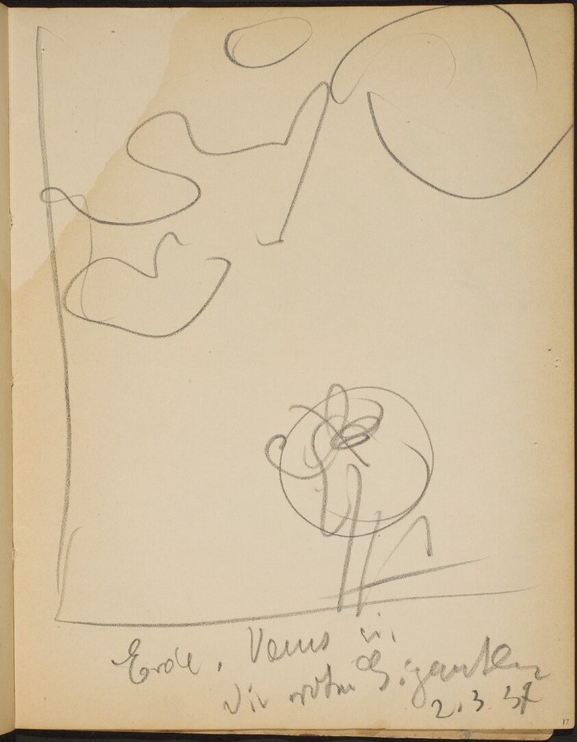 Skizze mit Bezeichnung (Sketch with Inscriptions) [p. 17]