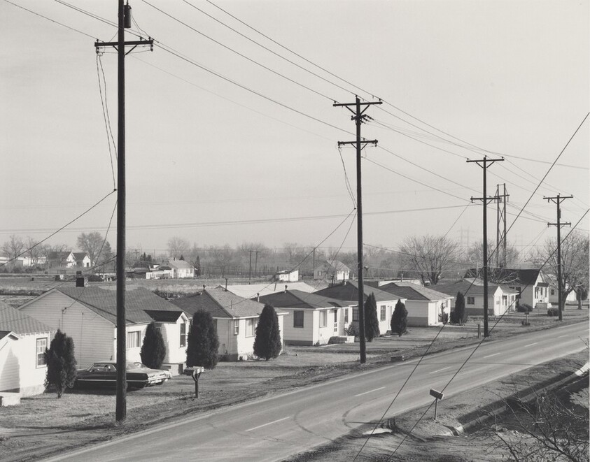 Housing adjacent to an elevated freeway, Denver, Colorado