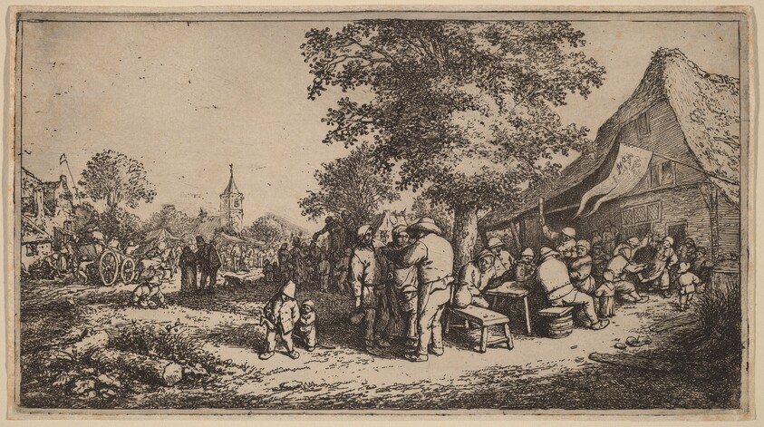 Village Kermesse with Drinkers Under a Tree