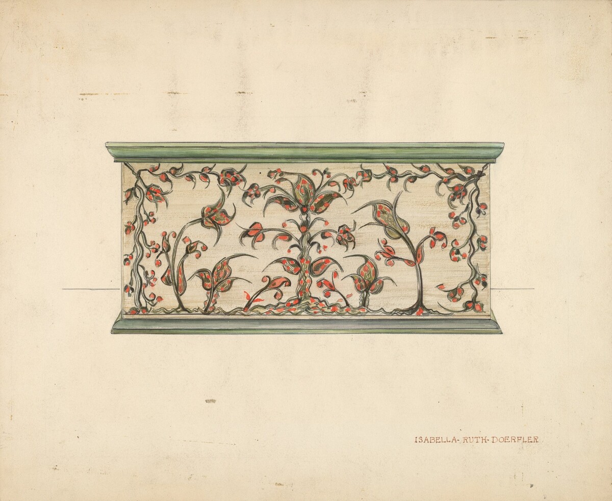 Small Decorated Box (front view)