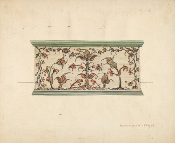 Small Decorated Box (front view)