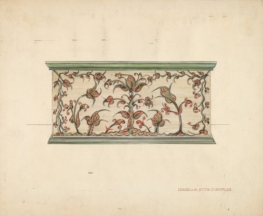 Small Decorated Box (front view)