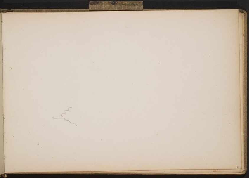 Begonnener Skizze eines Giebels (Beginning Sketch of Gables) [p. 5]