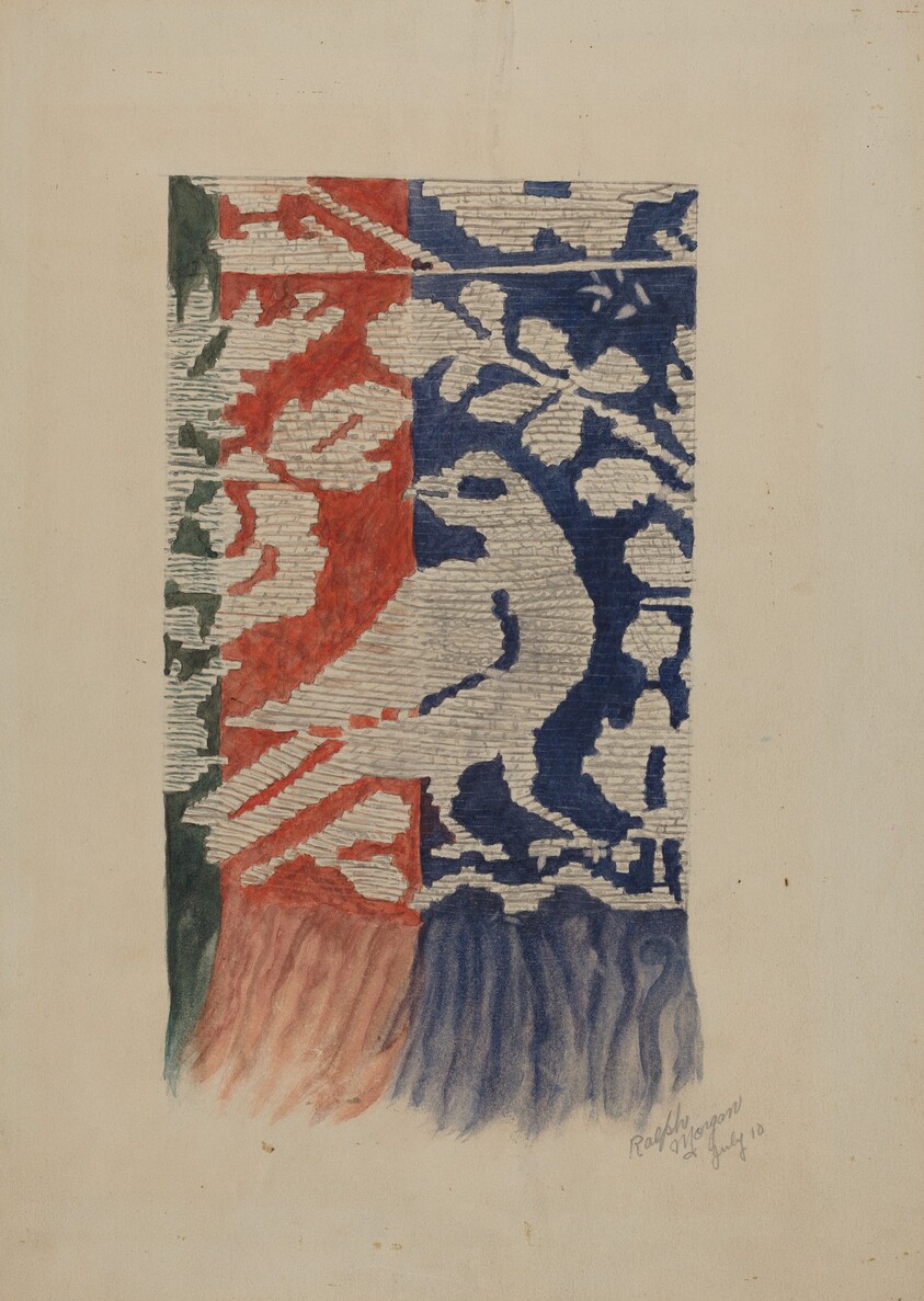 Jacquard Coverlet (Detail)