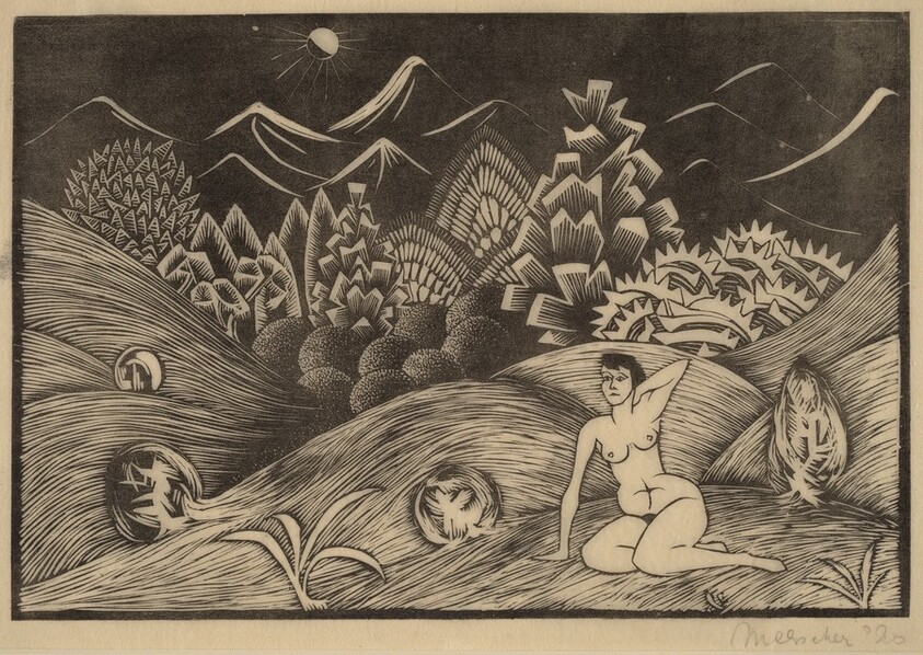 Female Nude in a Landscape