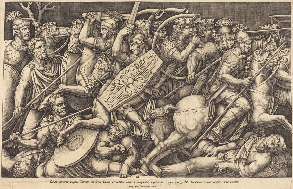 Roman Soldiers Fighting the Dacians