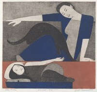 Blue Robe, Will Barnet, 1971