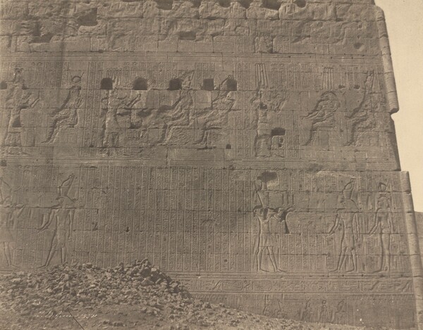 Edfu-Sculptures and Inscriptions on Oriental Face