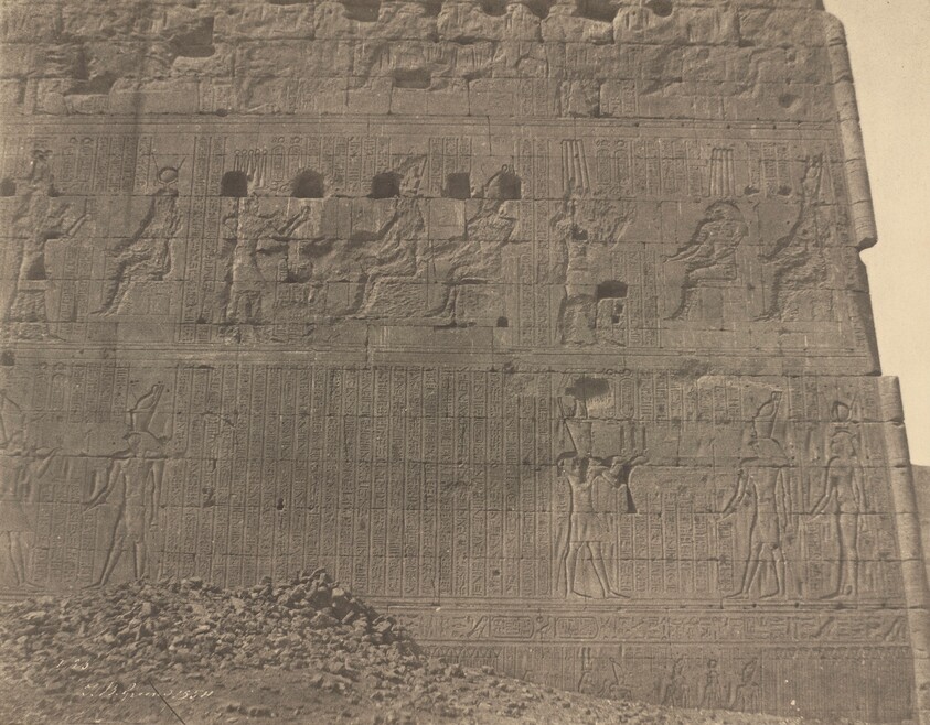 Edfu-Sculptures and Inscriptions on Oriental Face