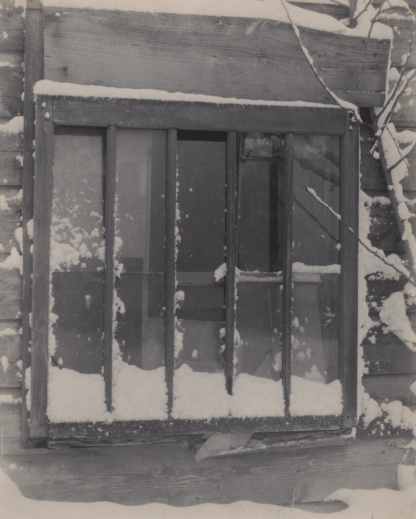 Window: Wood, Glass, Snow