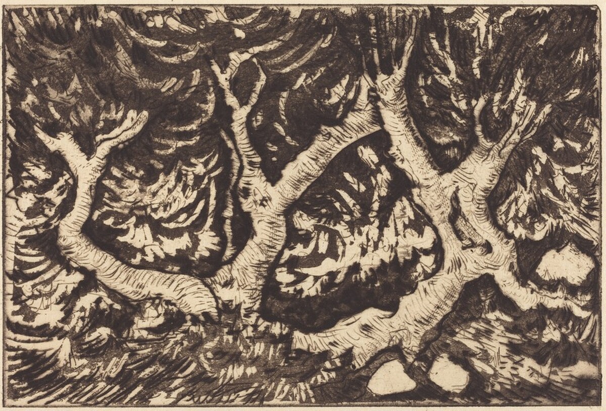 Landscape with Prominent Trees