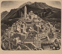 Goriano Sicoli, Abruzzi, M.C. Escher, 1929