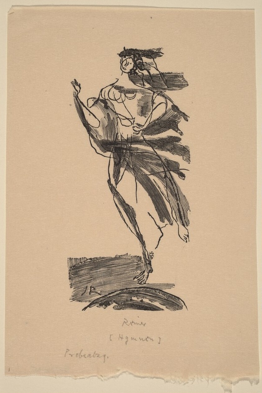 Illustration to Novalis, "Hymmen an die NachtRosenhammer"