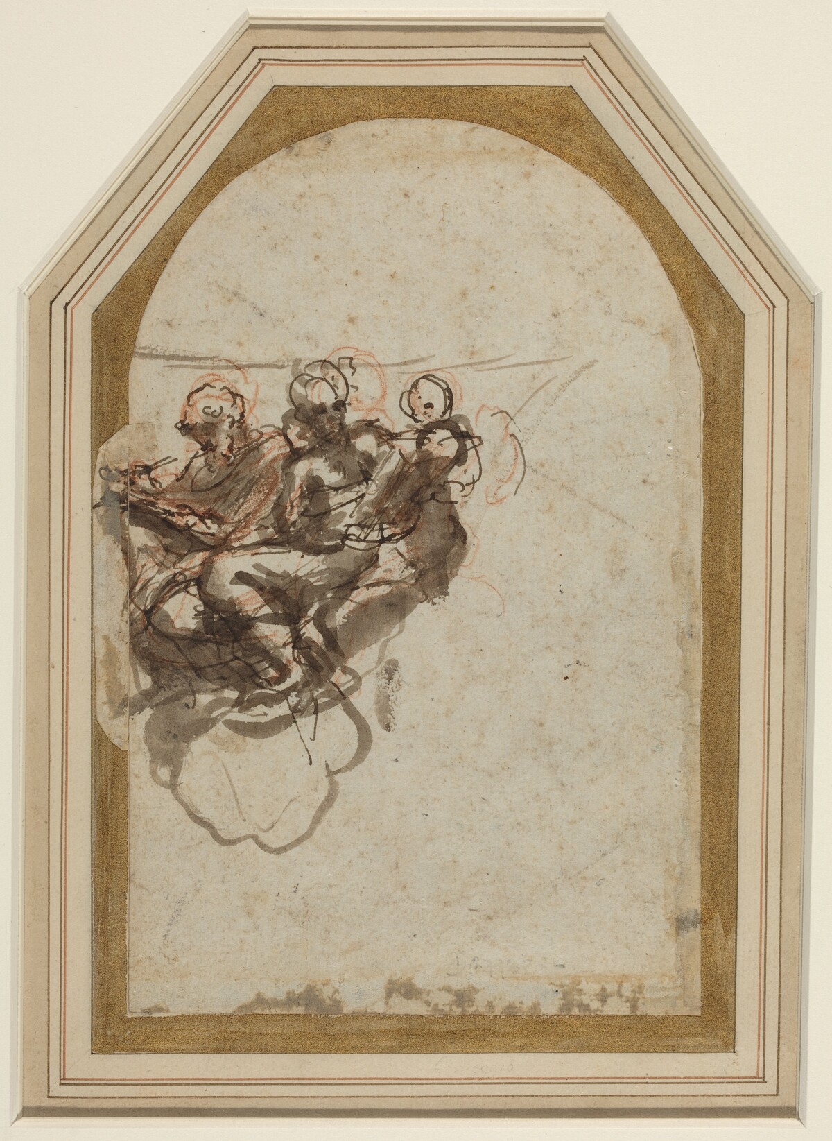 Saint Matthew and Saint Jerome [verso]