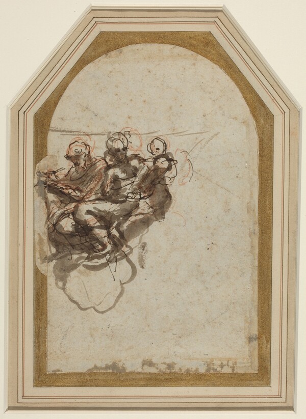 Saint Matthew and Saint Jerome [verso]