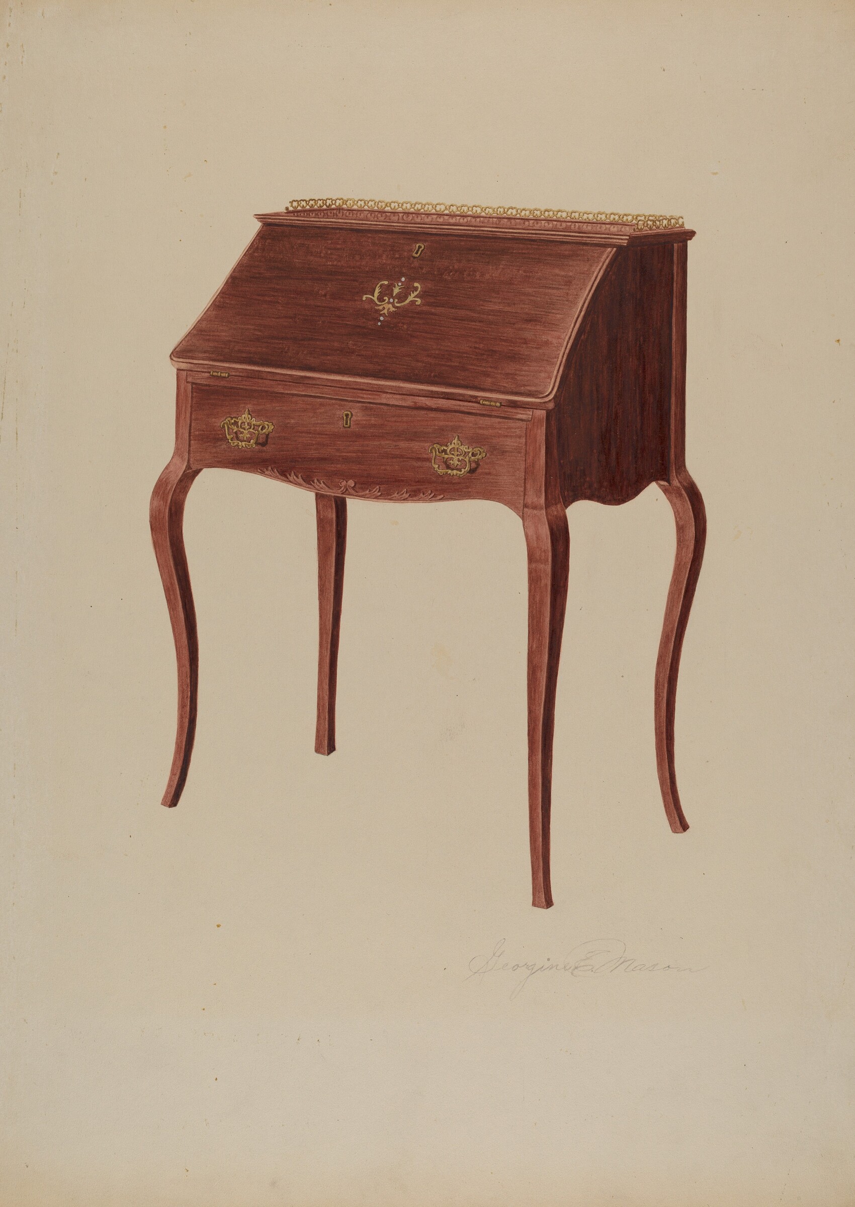 Desk (Lady's), Georgine E. Mason, c. 1940