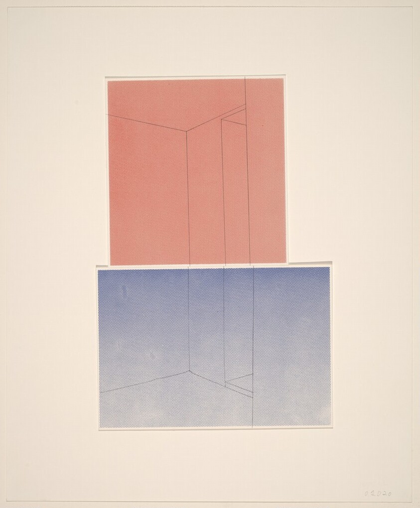 Dot Screen, Red over Blue...