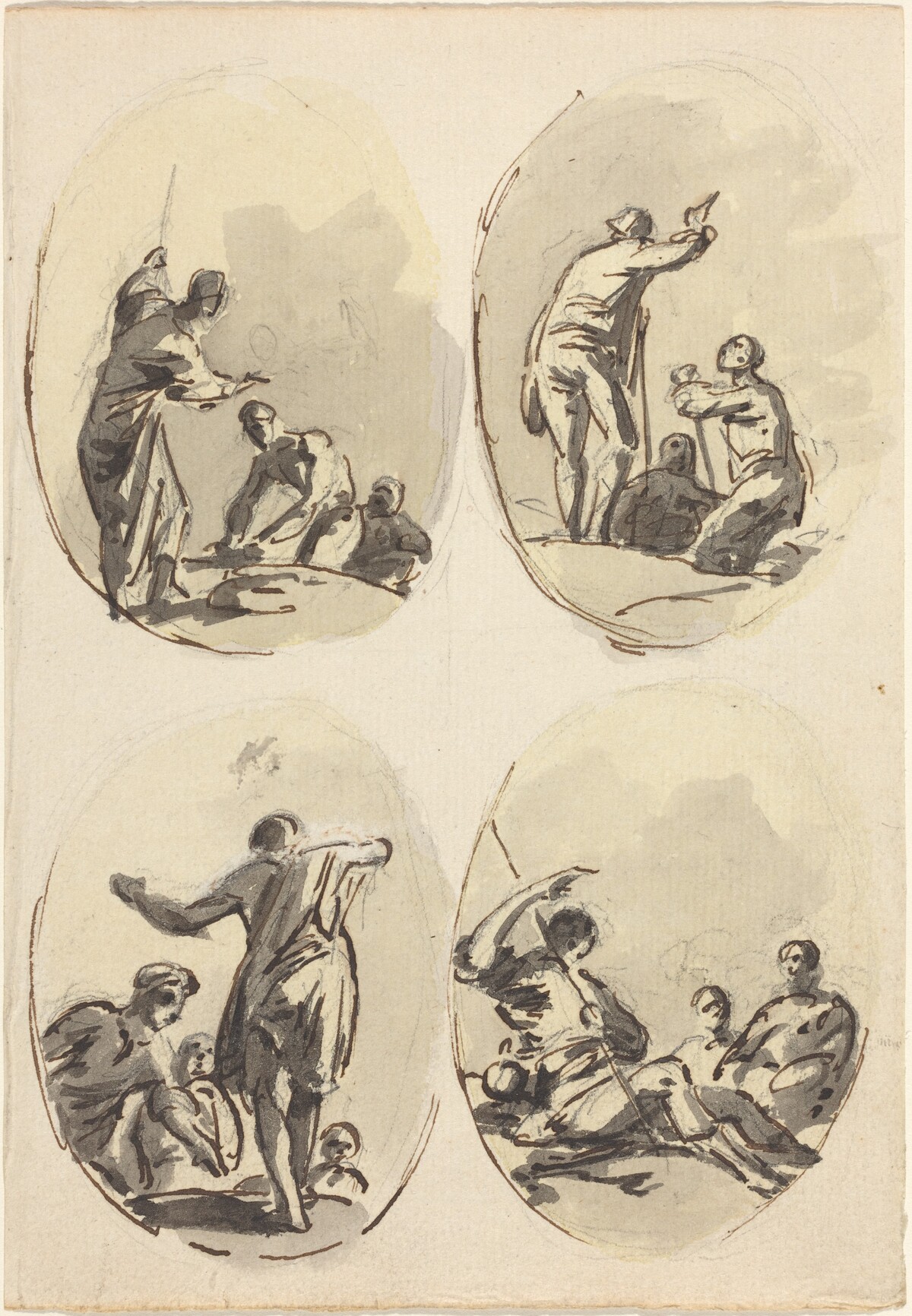Four Oval Compositions