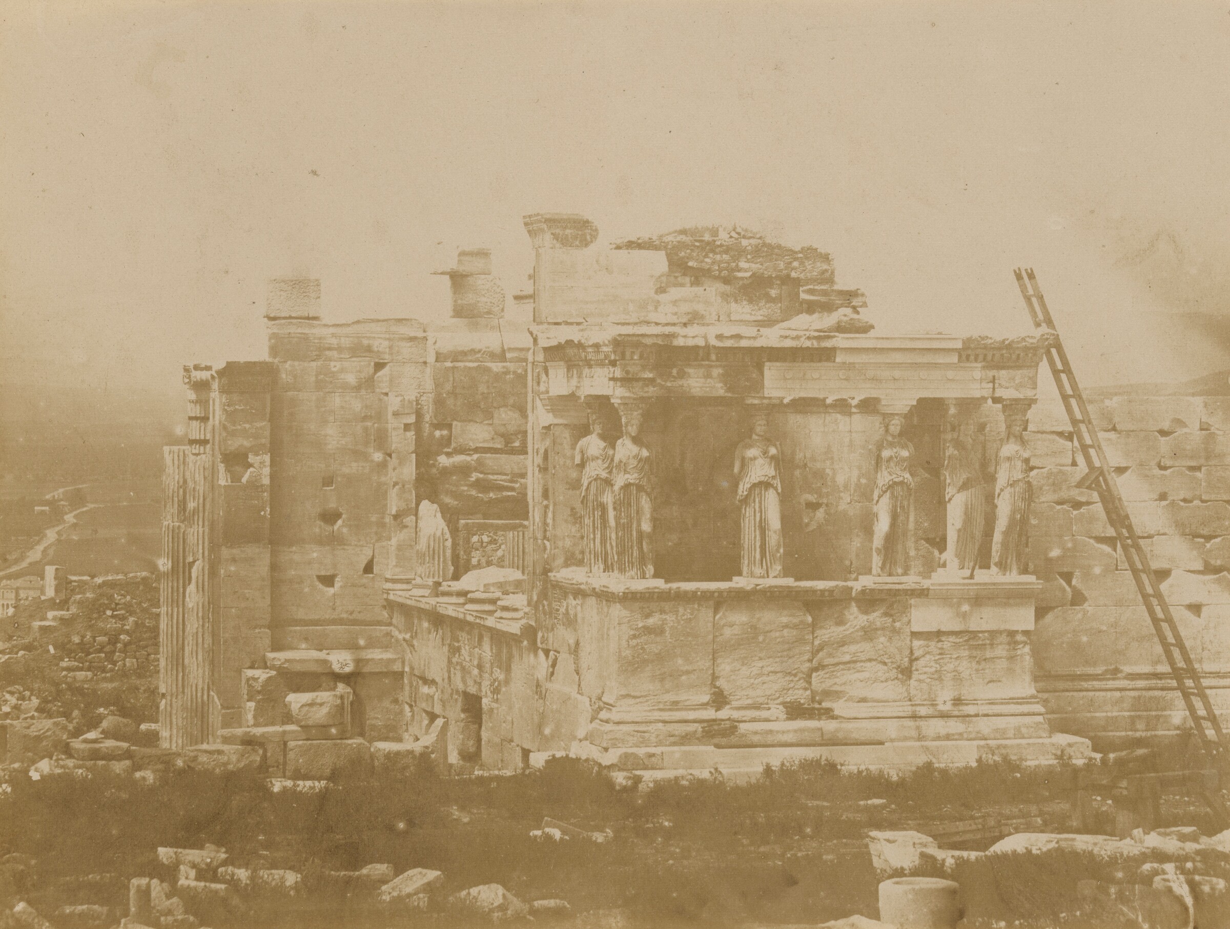 Caryatid Porch of the Erechtheum, Athens, James Robertson, 1857