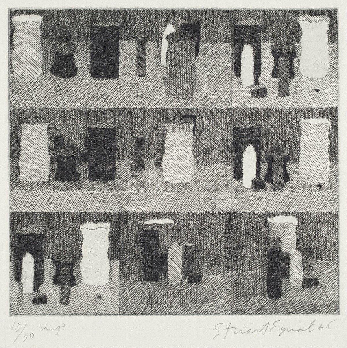 Shelves with Bottles and Jars