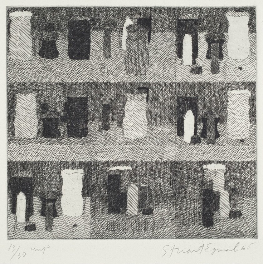 Shelves with Bottles and Jars