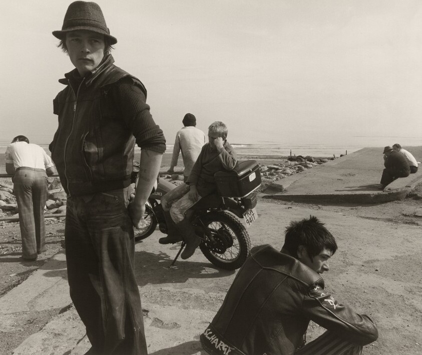 Leso on Motorbike, Skinningrove, North Yorkshire, UK