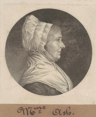 Mrs. Ash, Charles B. J. Févret de Saint-Mémin, 1807