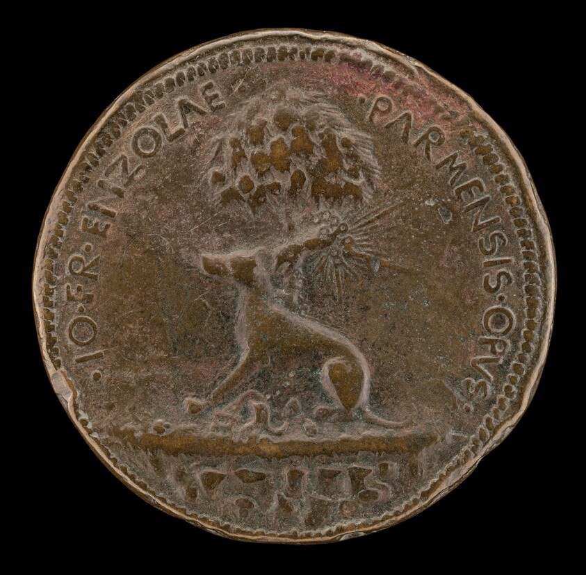 Seated Greyhound [reverse]