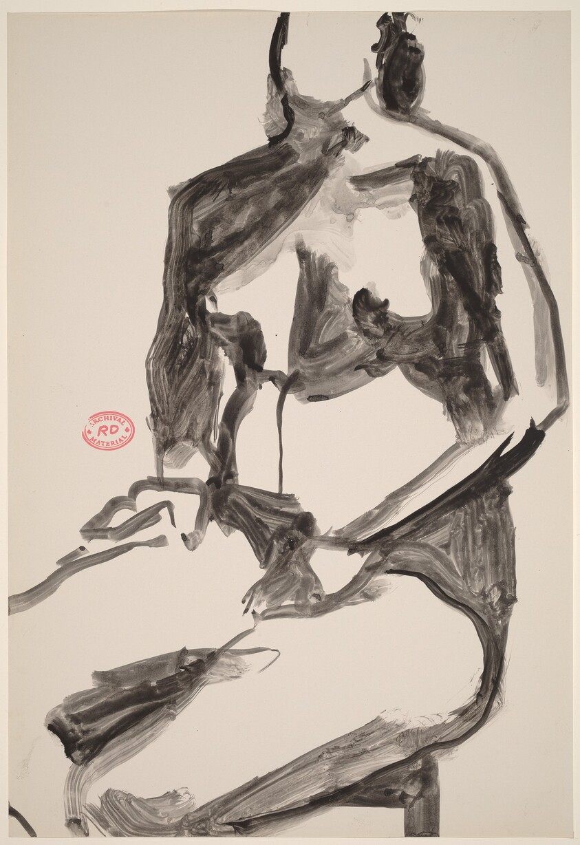 Untitled [seated female nude with hands in her lap]