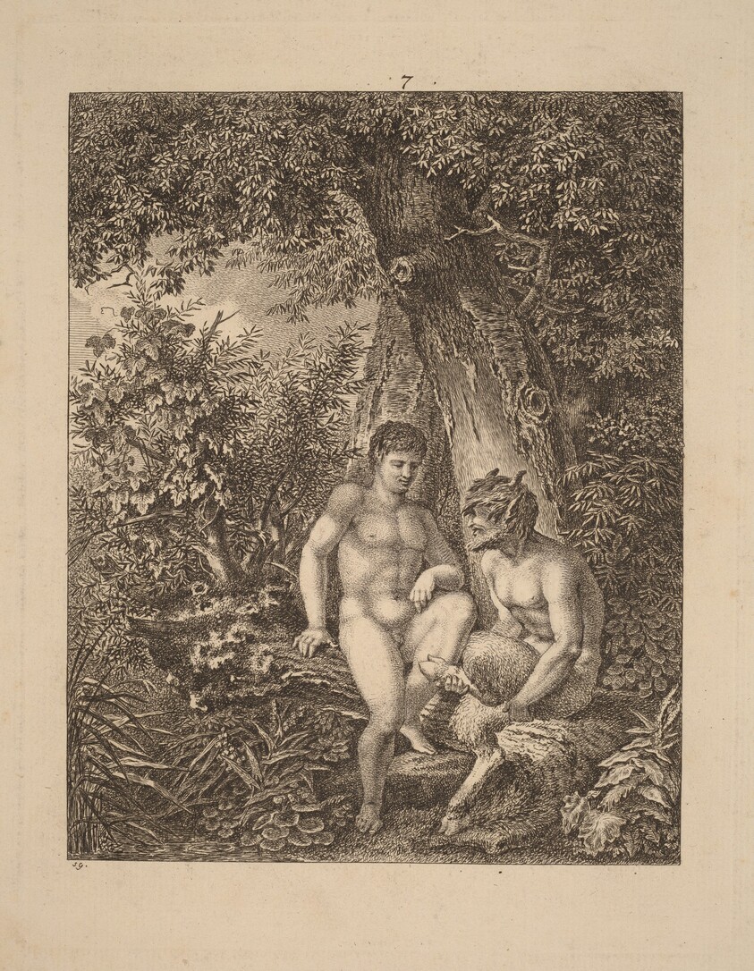 Two Satyrs in a Forest