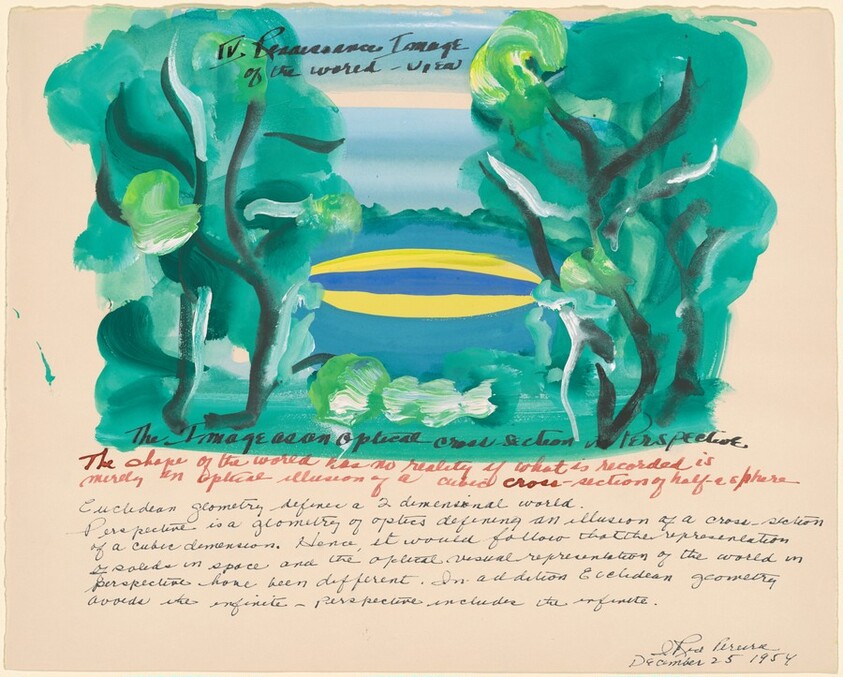 Study for "The Lapis", IV. Renaissance Image of the World-View