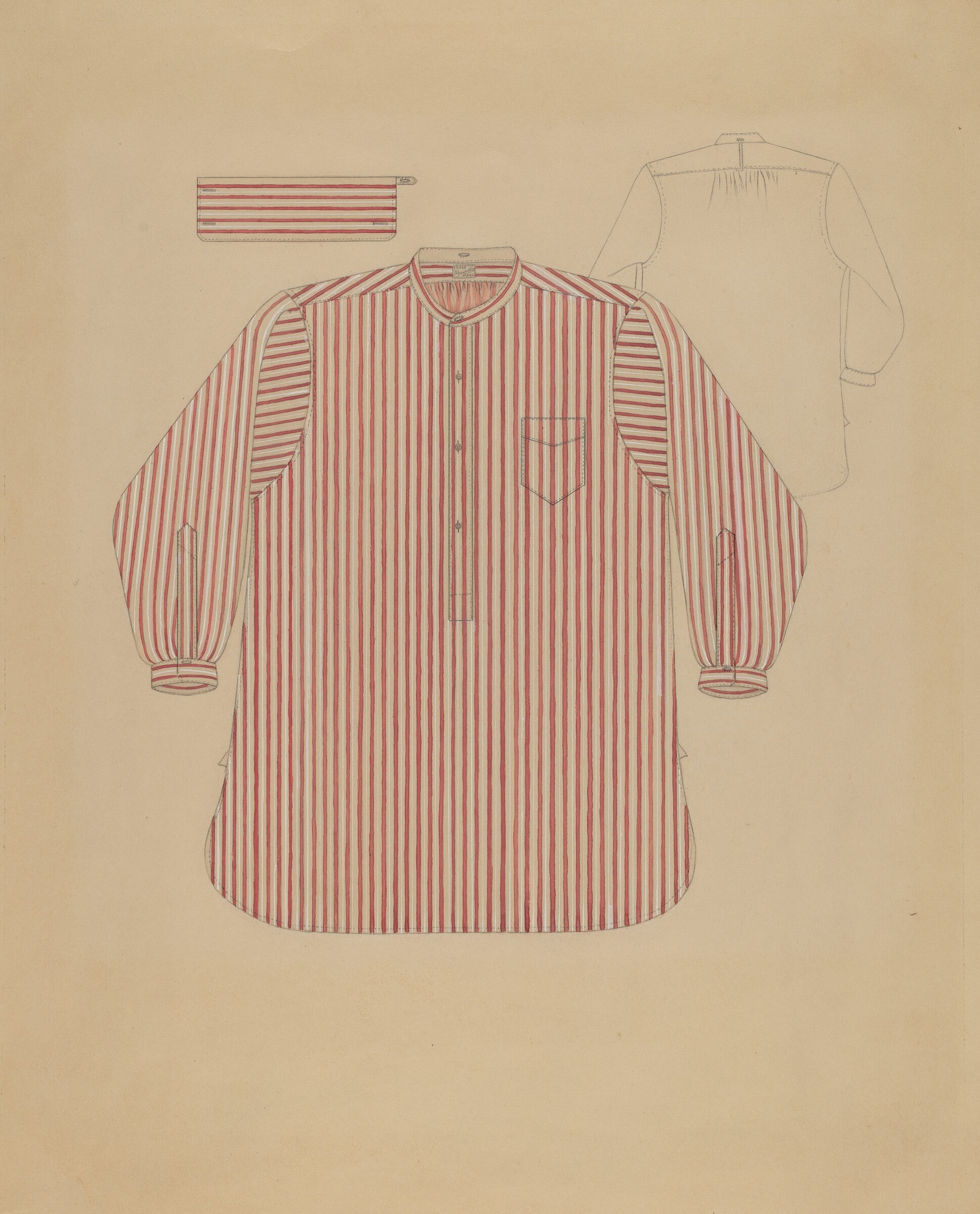 Shirt, Virginia Berge, c. 1937