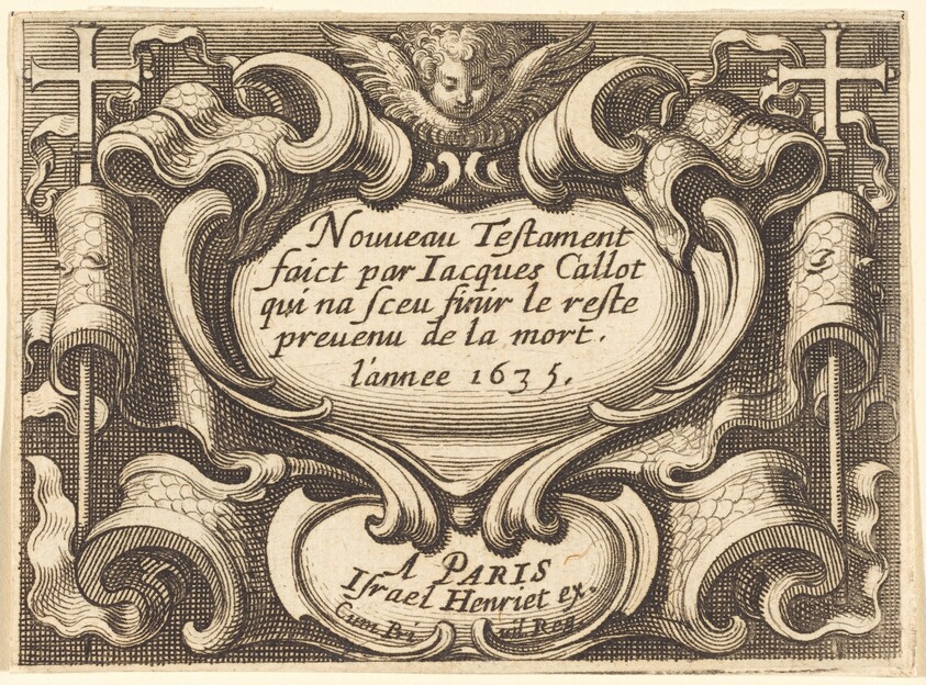 Frontispiece for Callot's "The New Testament"