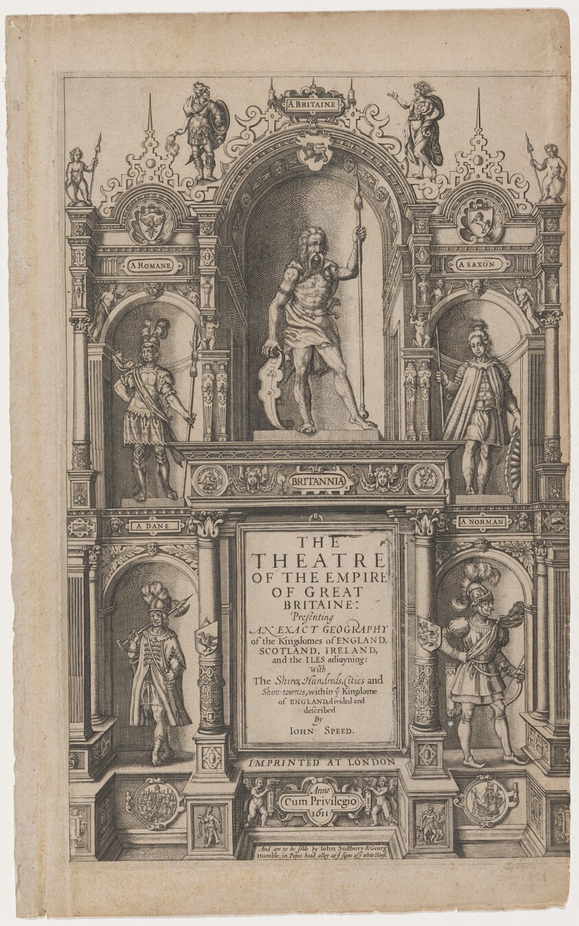 Title Page to "The Theatre of the Empire of Great Britaine" by John Speed