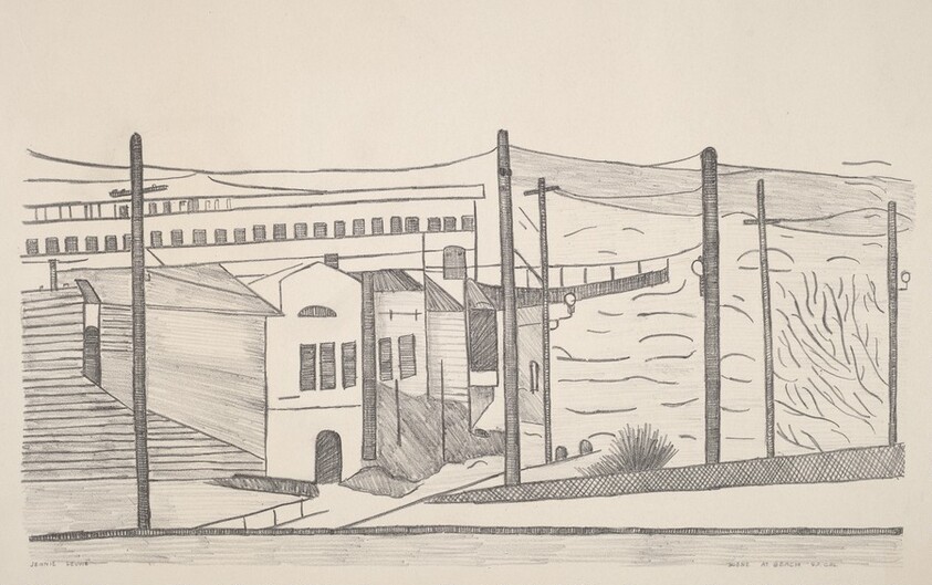 Scene at Beach S.F. Cal