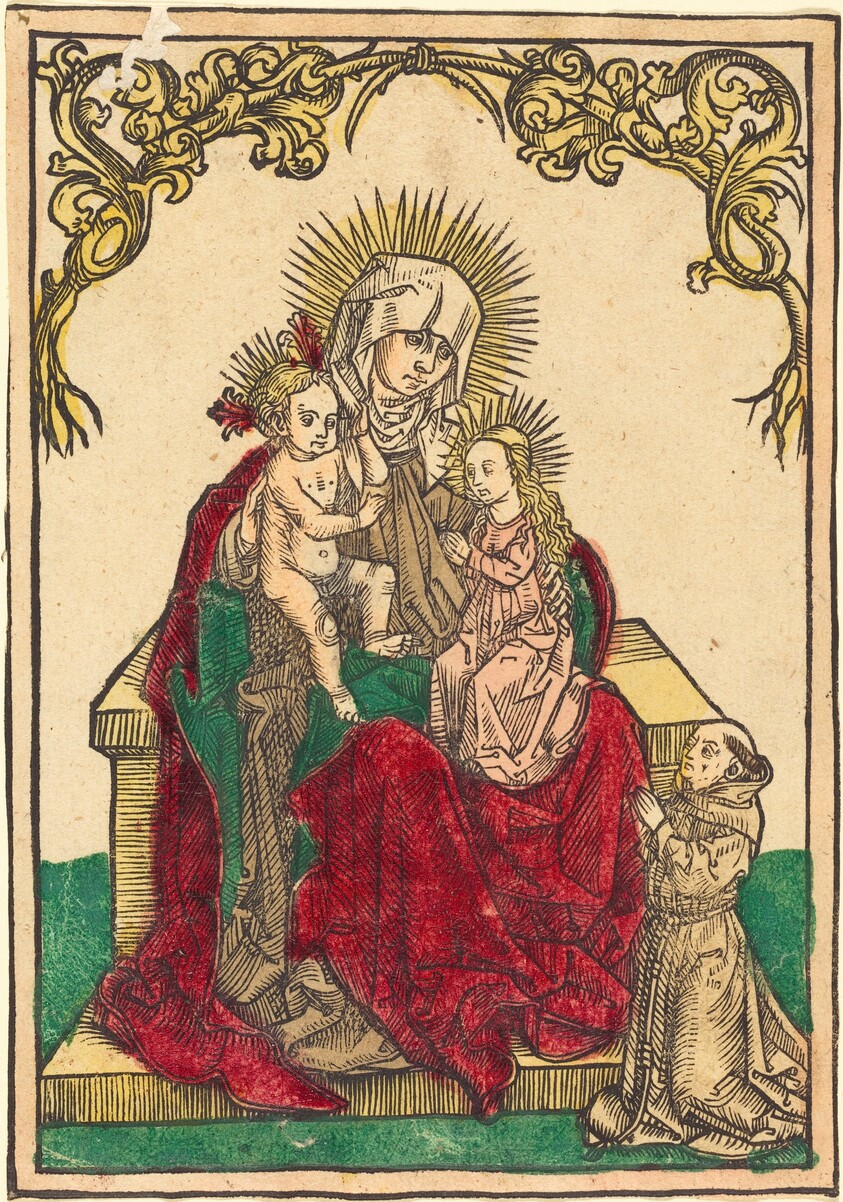 Saint Anne, The Madonna and Child, and a Franciscan Monk