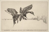 Christmas Card from Helen and Dick Bishop, Richard Evett Bishop, 1934