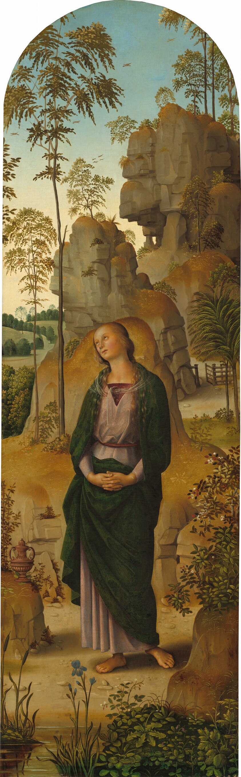 The Crucifixion with the Virgin, Saint John, Saint Jerome, and Saint Mary Magdalene [right panel]