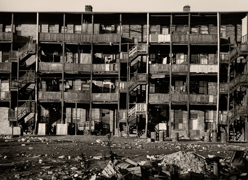 A Tenement on South Indiana Avenue, the Type of Housing for Half of the City’s Black Children, Chicago, Illinois