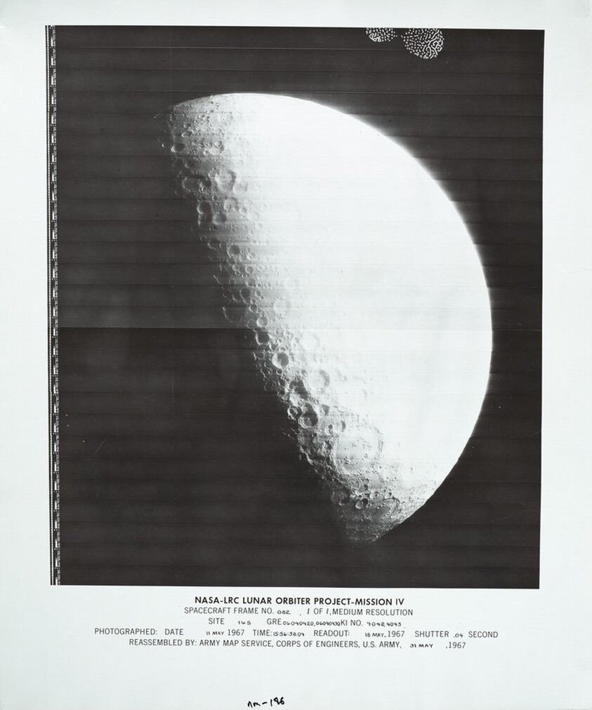 Lunar Orbiter, Medium Resolution, LOIV M-186